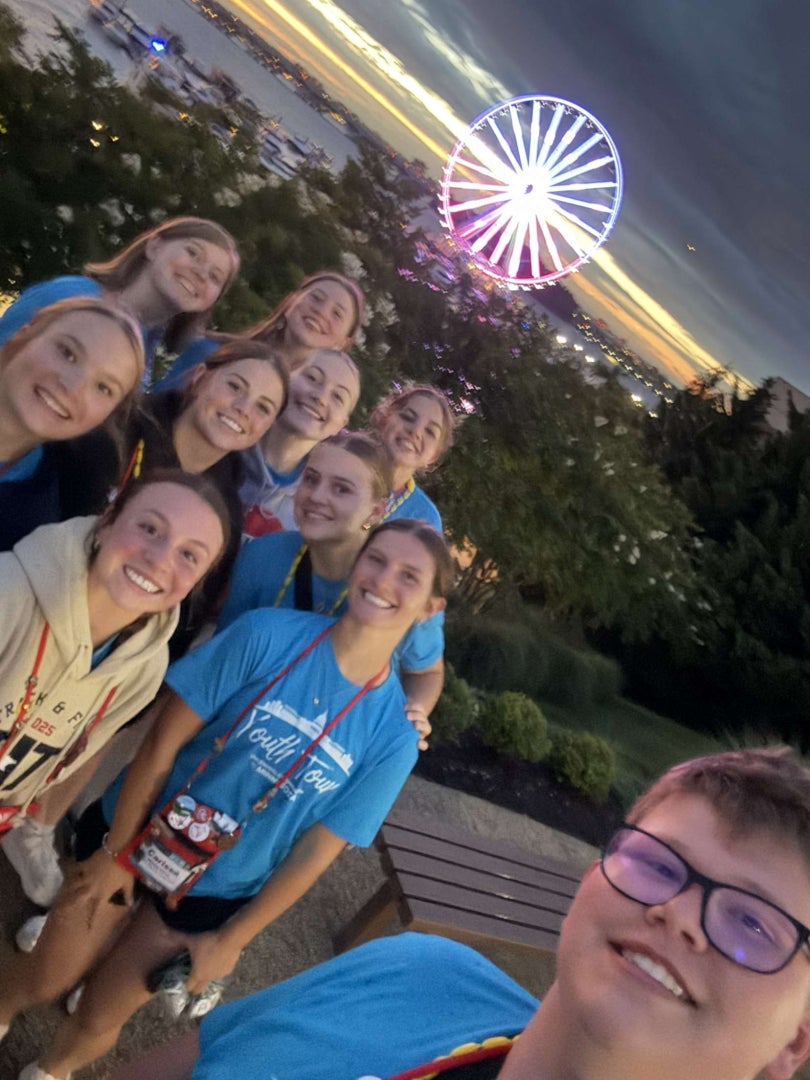 Grace and fellow delegates posing for a sweet picture